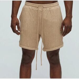 Nova Men's NovaMen Catanina Textured Shorts Tan Size XXXL NWT